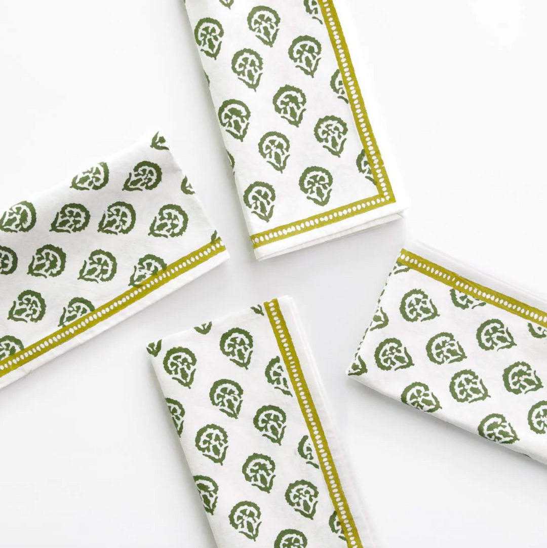 NAPKIN CARNATION HUNTER GREEN