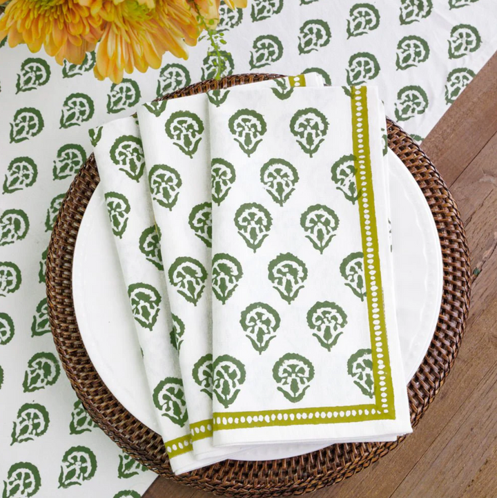 NAPKIN CARNATION HUNTER GREEN