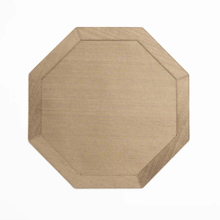 PLACEMAT OCTAGONAL SILK WITH FRAME