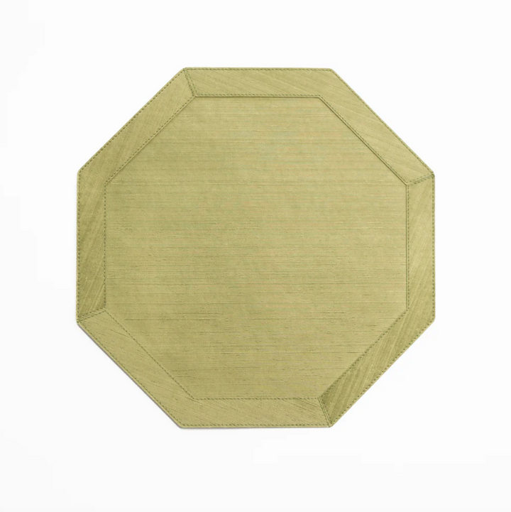 PLACEMAT OCTAGONAL SILK WITH FRAME
