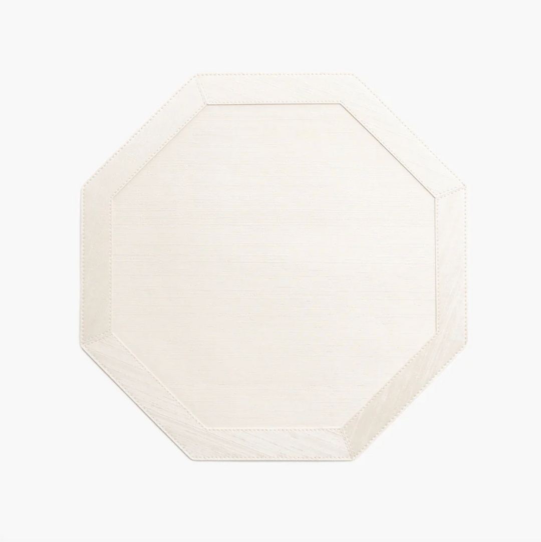 PLACEMAT OCTAGONAL SILK WITH FRAME