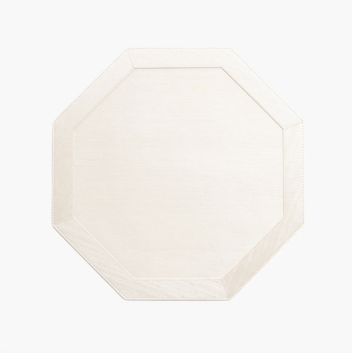PLACEMAT OCTAGONAL SILK WITH FRAME