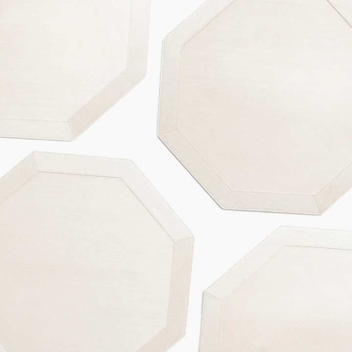 PLACEMAT OCTAGONAL SILK WITH FRAME