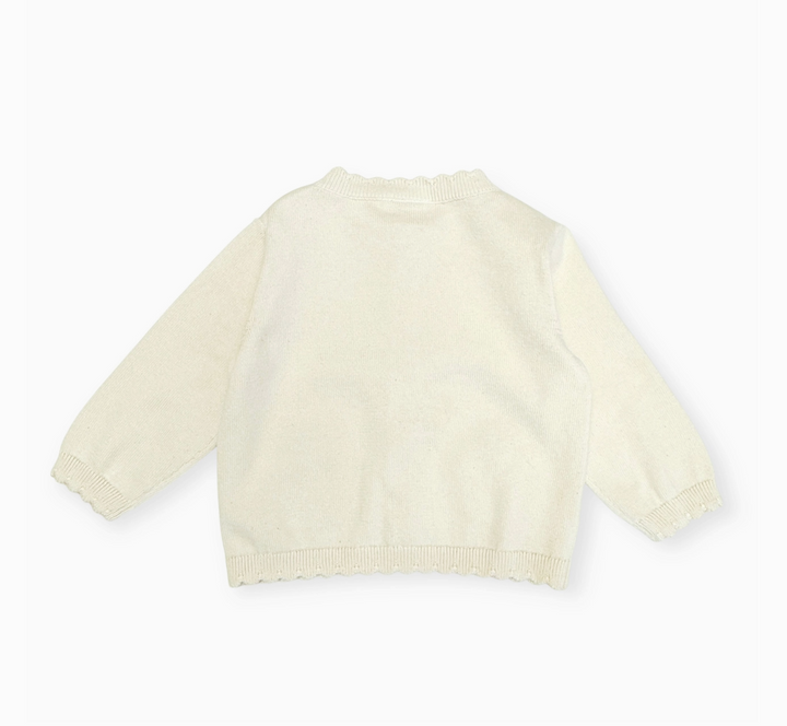 CARDIGAN & PANTS KNIT POCKETS STRAWBERRY