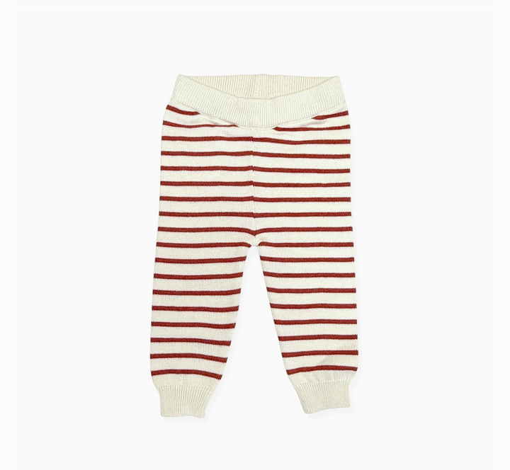 CARDIGAN & PANTS KNIT POCKETS STRAWBERRY