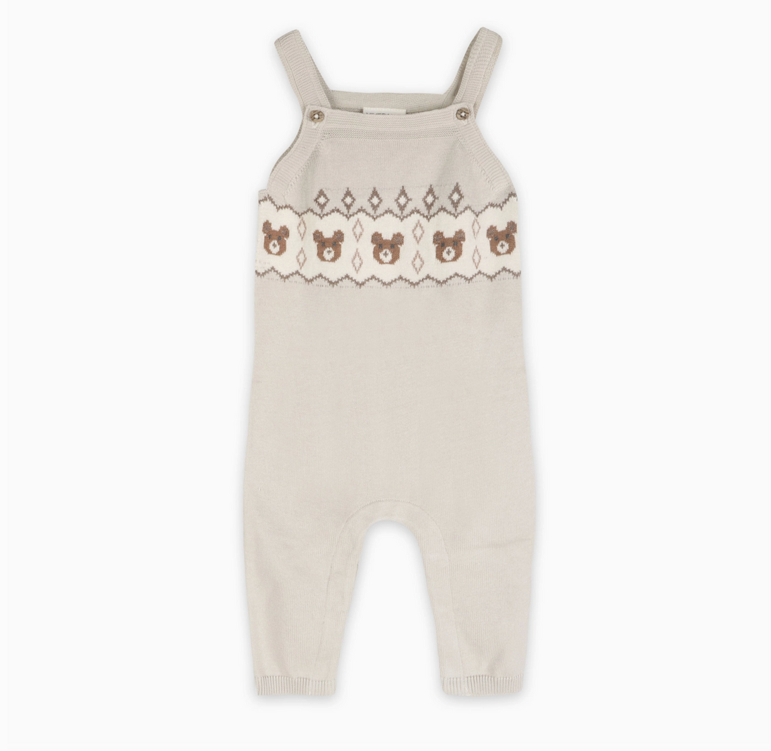 S/2 OVERALL KNIT BEAR FAIR