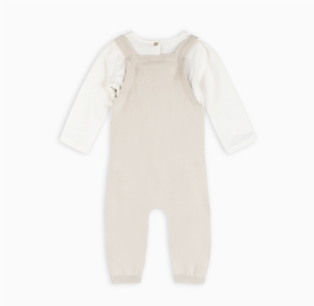 S/2 OVERALL KNIT BEAR FAIR