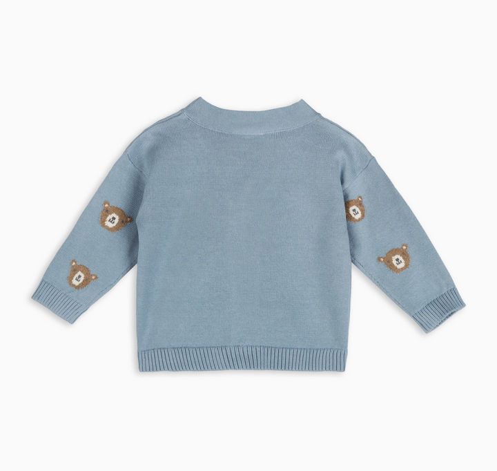 CARDIGAN BEAR JACQUARD