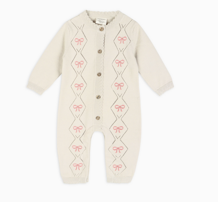 JUMPSUIT POINTELLE EVIE BOW