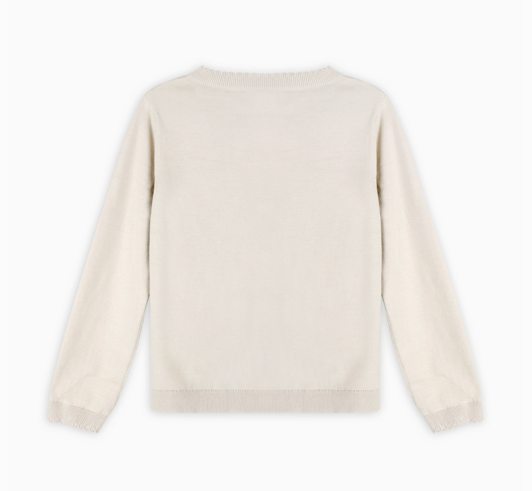 CARDIGAN WOMEN'S POINTELLE EVIE BOW