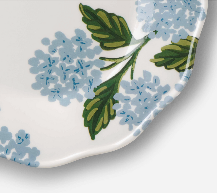 PLATE DESSERT HYDRANGEA MELAMINE SET/4