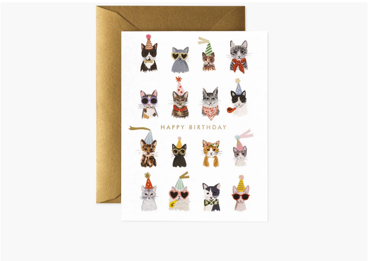 BIRTHDAY GREETING CARD "COOL CATS"