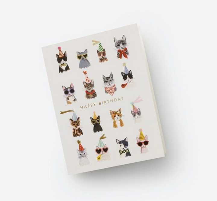 BIRTHDAY GREETING CARD "COOL CATS"
