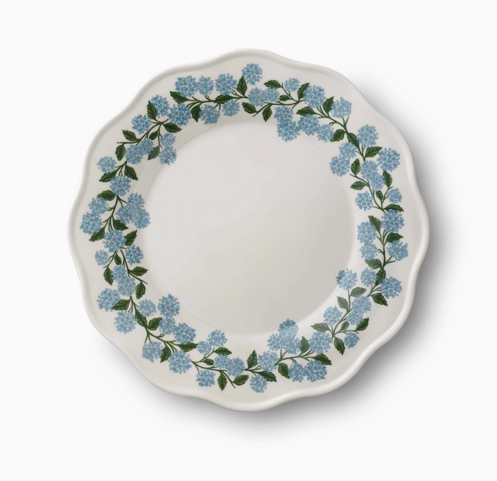 PLATE DINNER HYDRANGEA MELAMINE SET/4