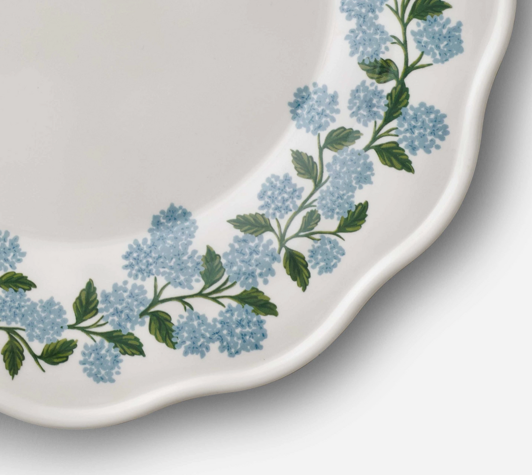 PLATE DINNER HYDRANGEA MELAMINE SET/4