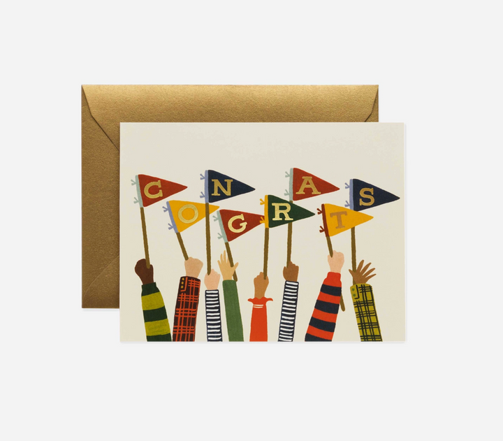 GREETING CARD "CONGRATS PENNANTS"
