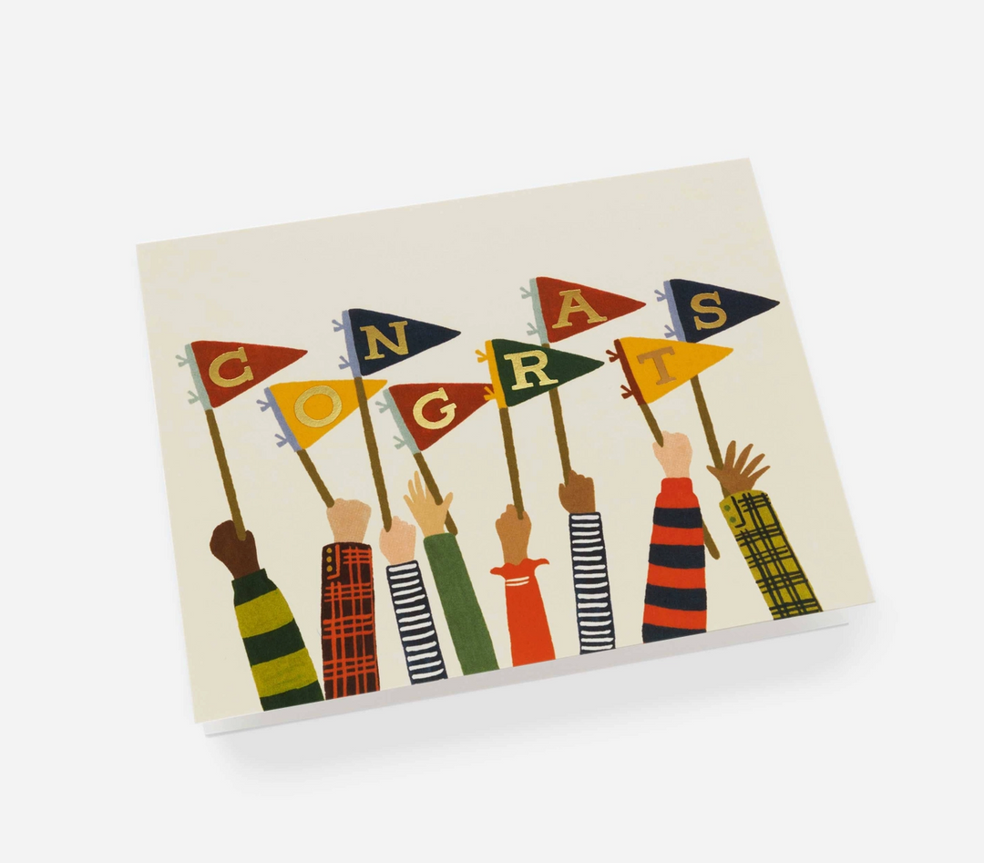 GREETING CARD "CONGRATS PENNANTS"