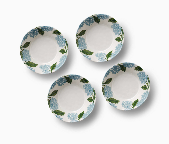 BOWL HYDRANGEA MELAMINE SET/4