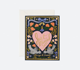 GREETING CARD "LOVE BIRDS"