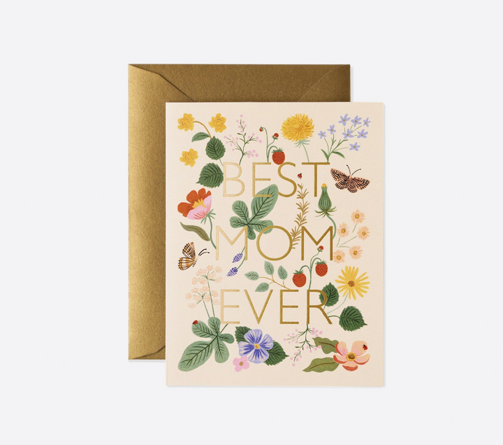 GREETING MOTHER'S DAY CARD "BEST MOM EVER"