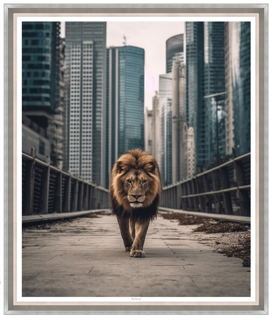ART LION IN THE CITY 50X43