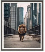 ART LION IN THE CITY 42X36