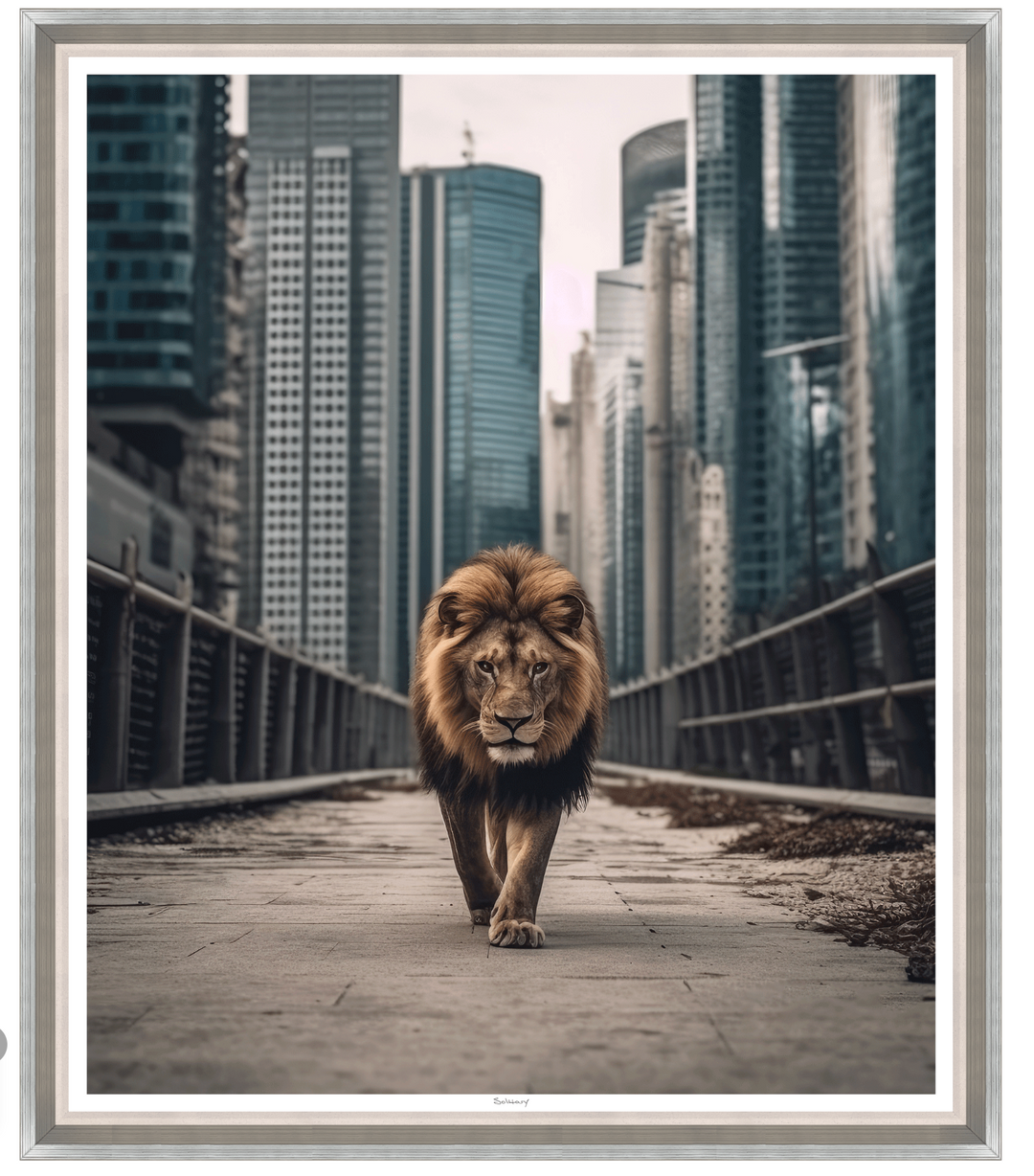 ART LION IN THE CITY 32X27