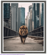 ART LION IN THE CITY 31X26