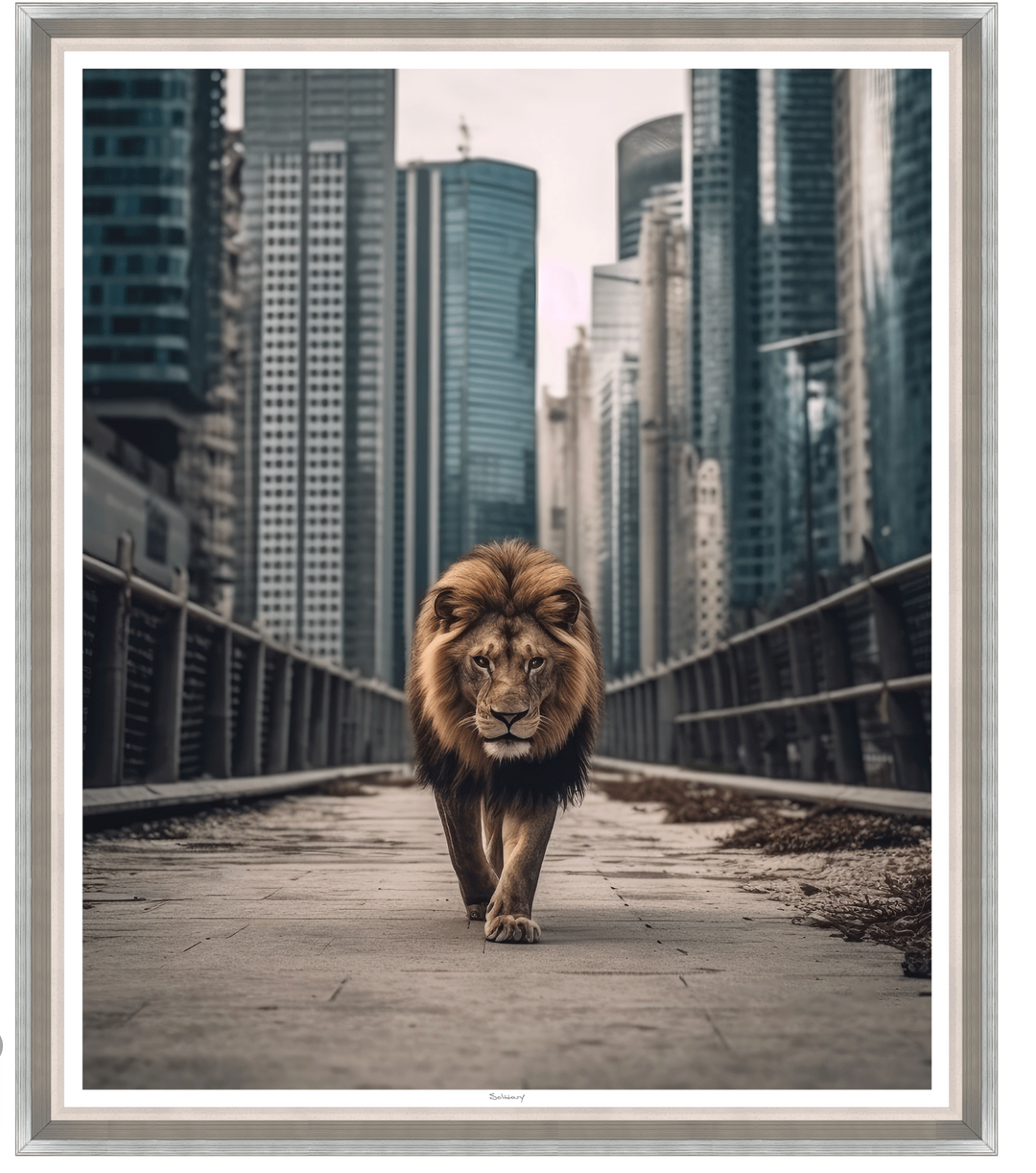 ART LION IN THE CITY 32X27