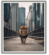ART LION IN THE CITY 24X20