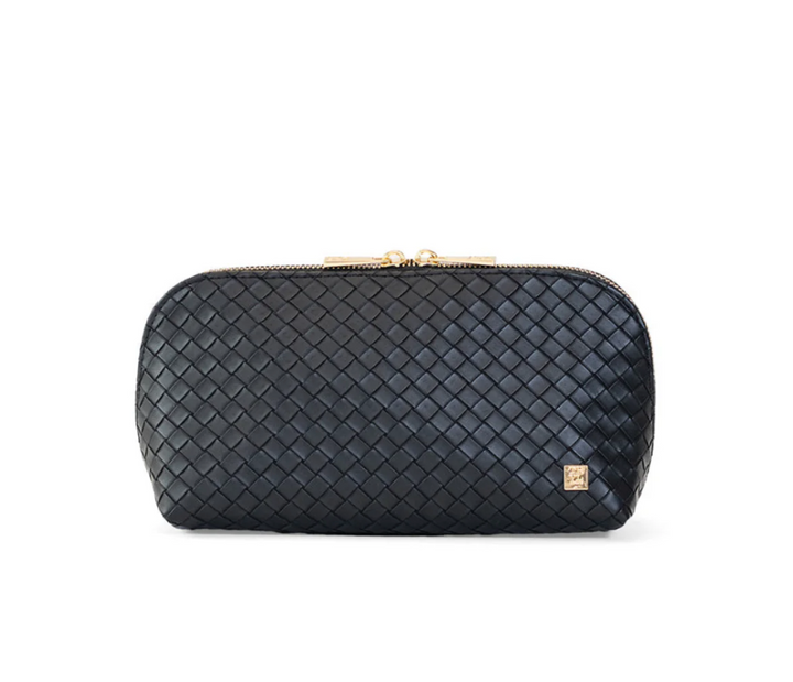 COSMETIC CASE LUXE DUO WOVEN JET