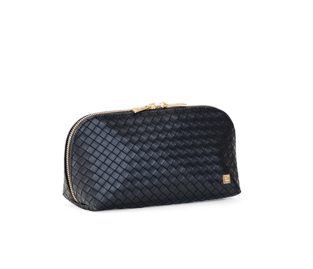 COSMETIC CASE LUXE DUO WOVEN JET