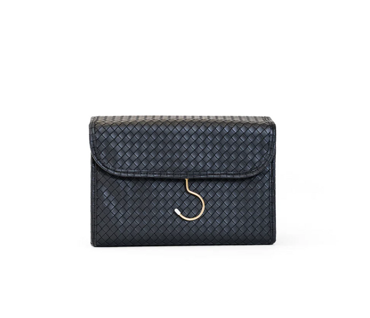 TOILETRY HANGING CASE WOVEN JET
