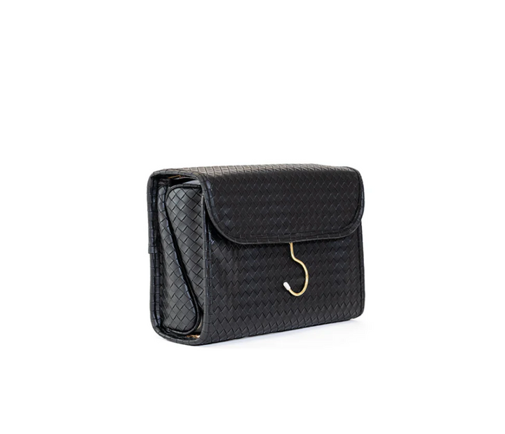 TOILETRY HANGING CASE WOVEN JET