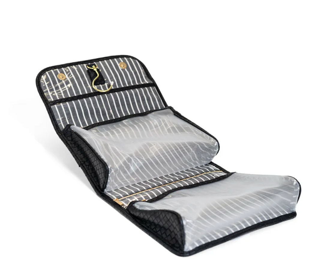 TOILETRY HANGING CASE WOVEN JET