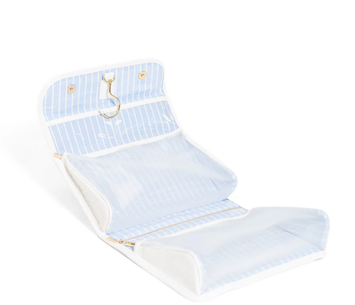 TOILETRY HANGING CASE WOVEN BLANC