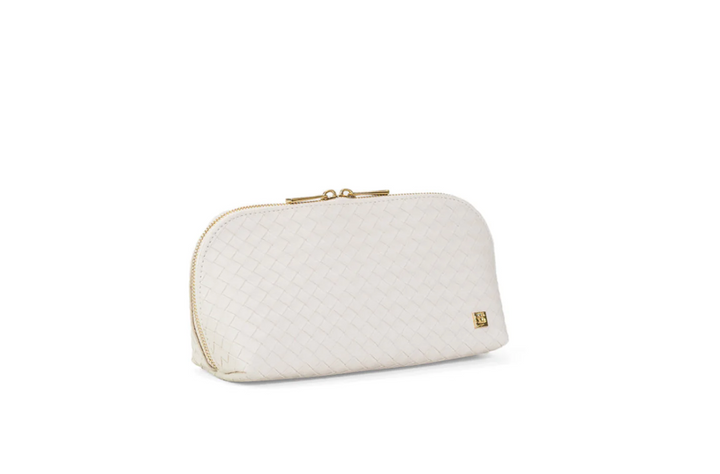 COSMETIC CASE LUXE DUO WOVEN SAND