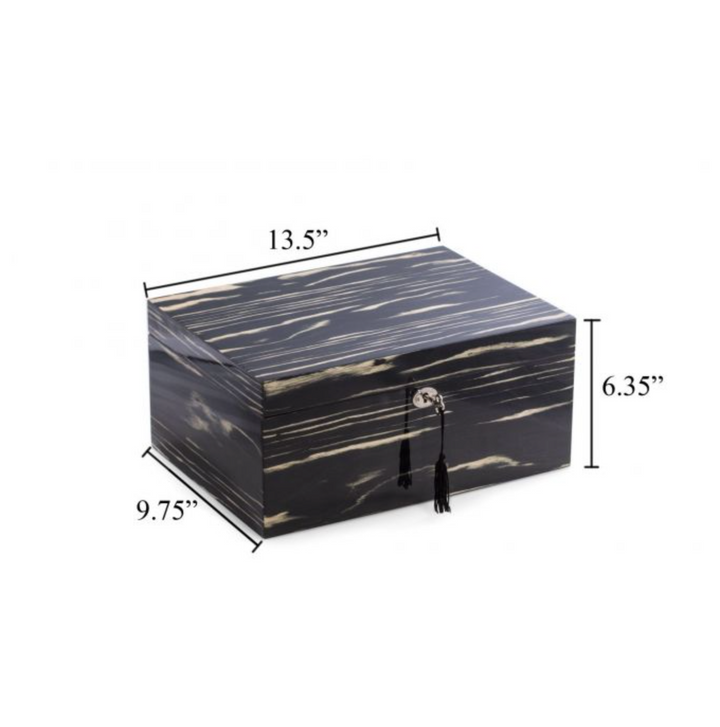 CIGAR HUMIDOR EBONY