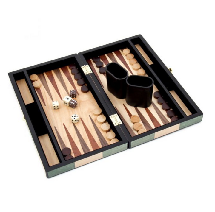 BACKGAMMON SET BIRCH AND OLIVE WOOD