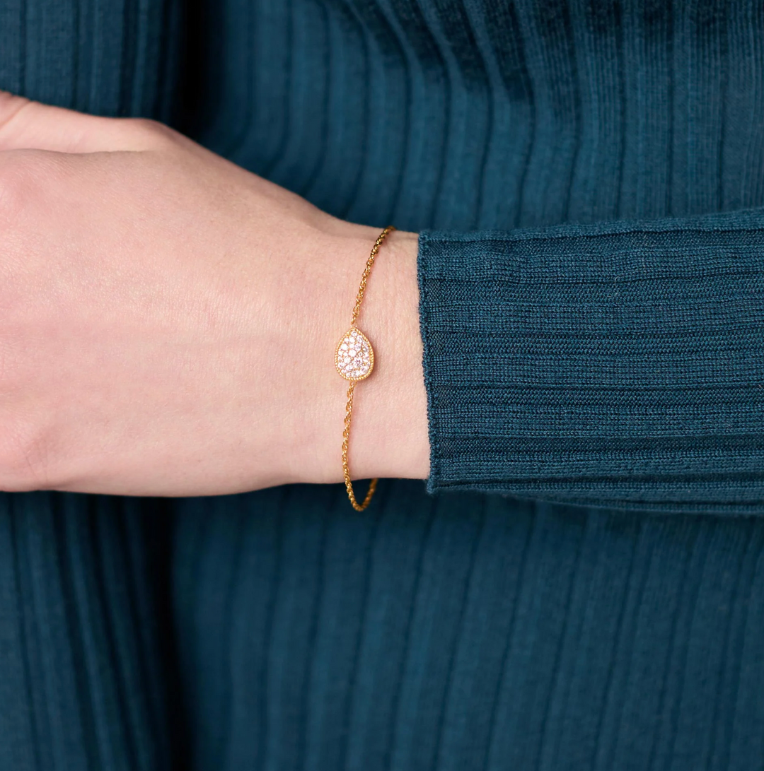 BRACELET TEARDROP PAVE