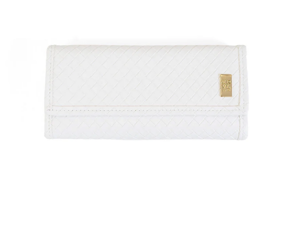 WALLET JEWELRY WOVEN BLANC