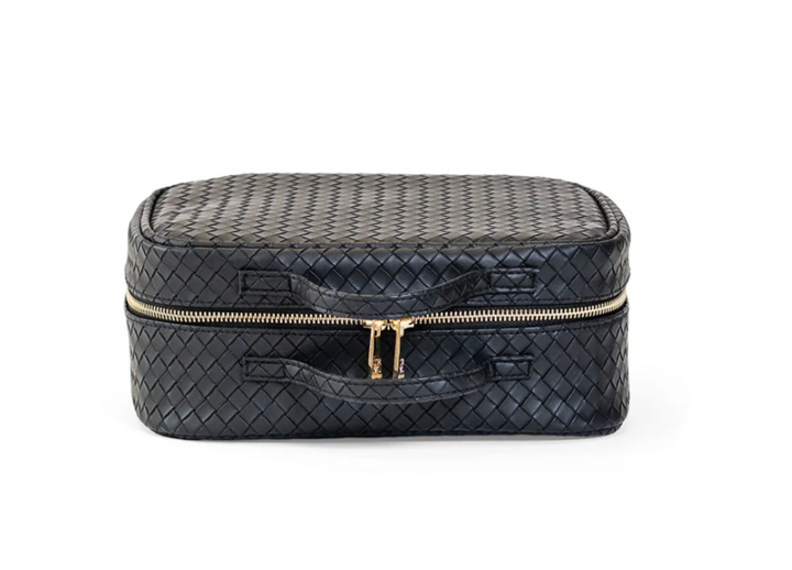 TOILETRY BAG 4-PIECE WOVEN JET