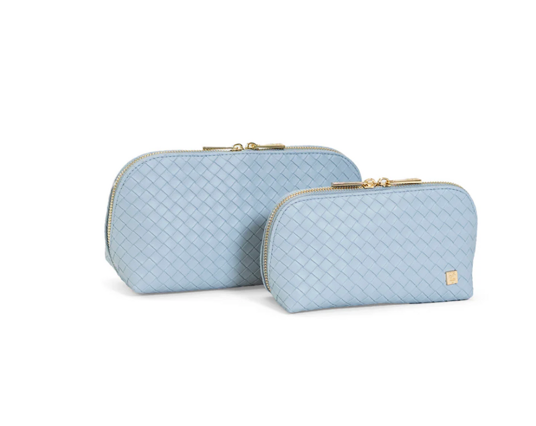COSMETIC CASE LUXE DUO WOVEN SURF
