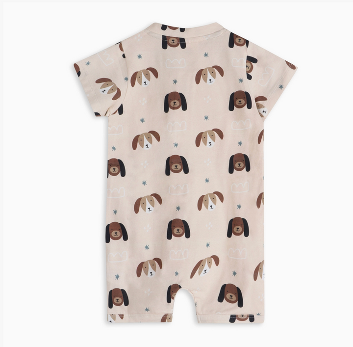ROMPER DOGGIES BABY ZIPPER IN SAND