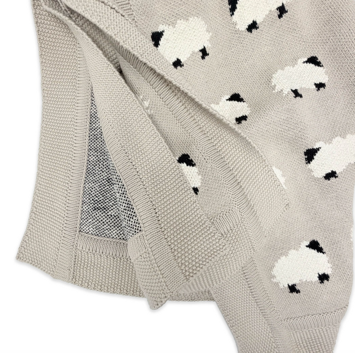 BLANKET COTTON SWEATER FURRY SHEEP