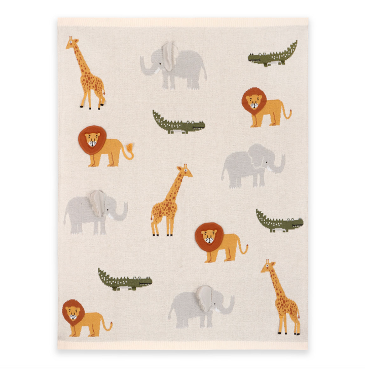 BLANKET ANIMALS JACQUARD KNIT