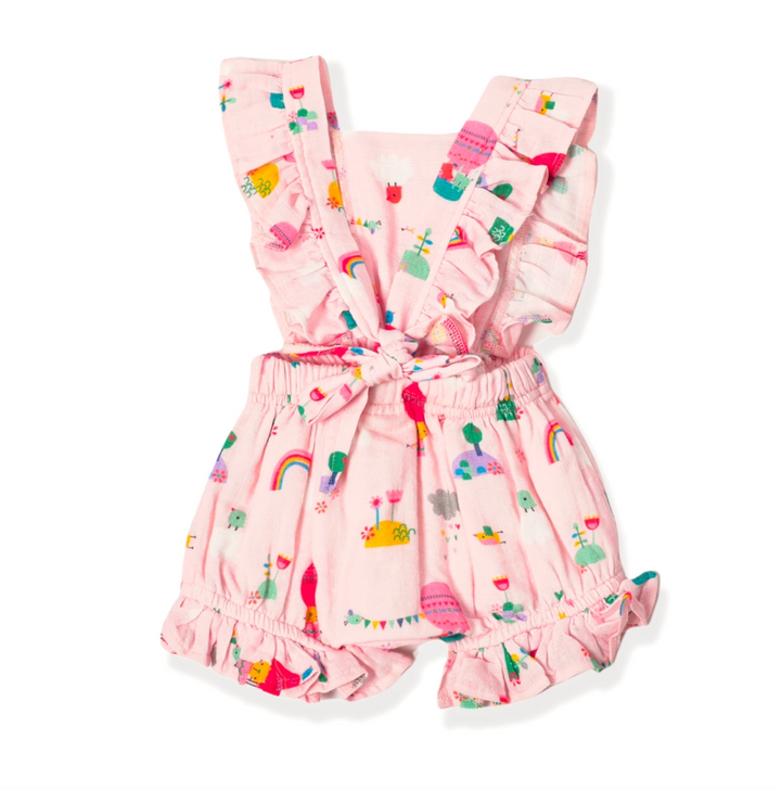 ROMPER BLUSH BALOON RUFFLE