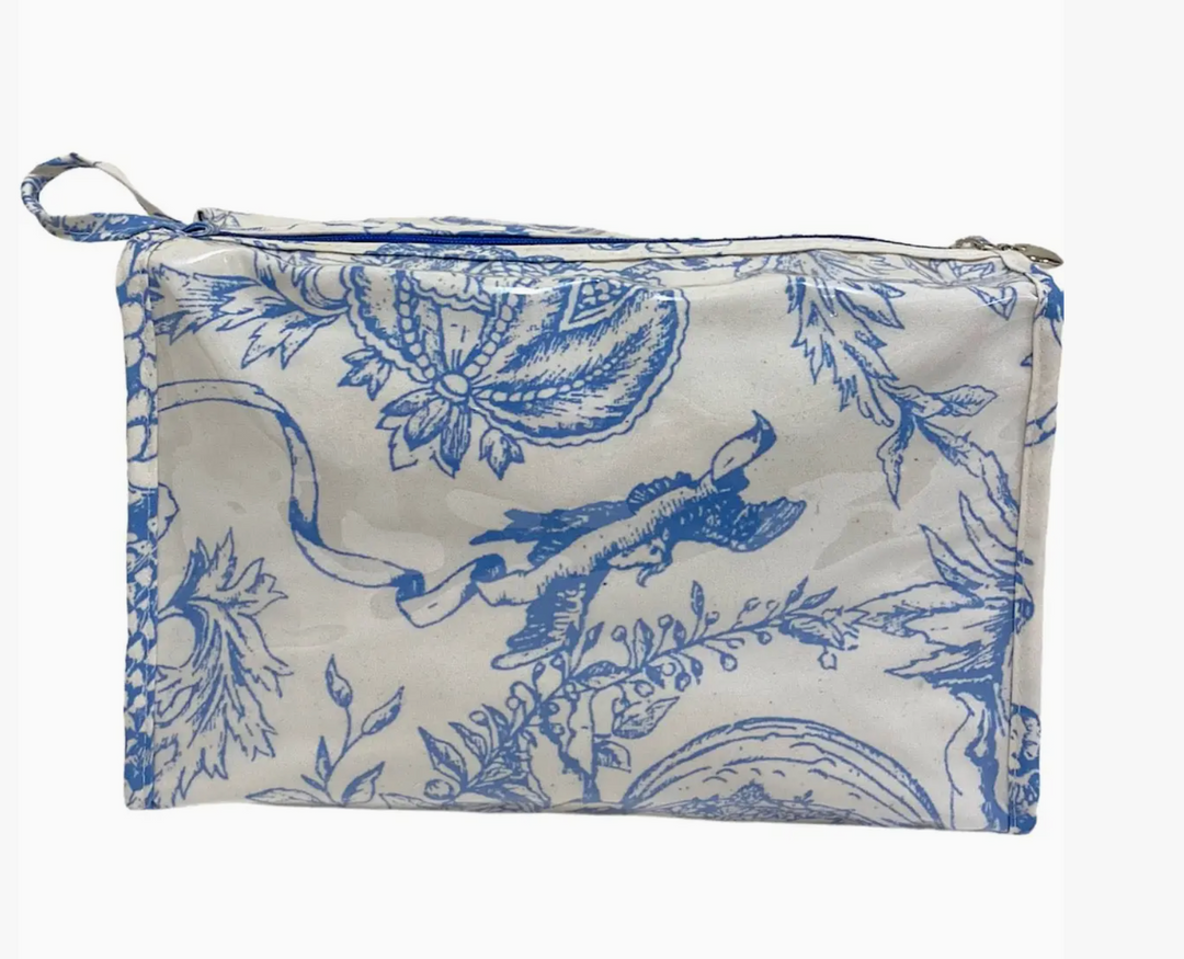 COSMETIC BAG BOX PINEAPPLE GARDEN (BLUE)
