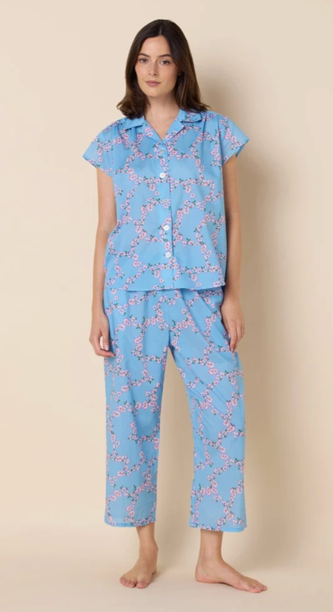 PAJAMA CAPRI VOILE SKYBLUSH GARLAND