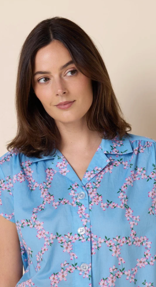PAJAMA CAPRI VOILE SKYBLUSH GARLAND